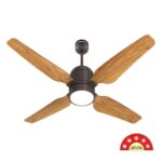 Havells 1200mm Momenta Underlight BLDC+ Ceiling Fan | Remote Controlled, Smart Fan, IoT Enabled, Alexa & Google Home Compatible | Upto 60% Energy Saving, 2 Year Warranty | (Smoke Brown Pine Wood)