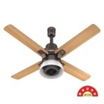 Havells 1320Mm Florette All Weather Bldc+ Motor Ceiling Fan|Remote Controlled,700W PTC Room Heater,Reverse Rotation|5 Stars Rated, Upto 50% Energy Saving, 2 Year Warranty|(Pack Of 1, Smoke Brown Wood)